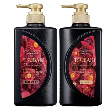 Shiseido Tsubaki Black Tsubaki Coffret édition limitée shampooing 400 ml + après-shampooing 400 ml