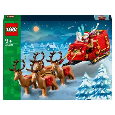 LEGO Santa's Sleigh, Building and Play Set for Kids with Minifigure and Reindeer, Christmas Gift for Boys and Girls 40499
