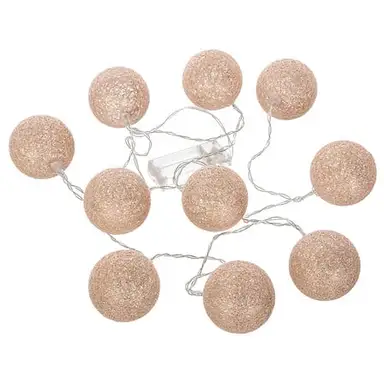Atmosphera LED Slinger Decoratieve Verlichting - 10 Ballen, Roze, 165 x 5,8 x 5,8 cm