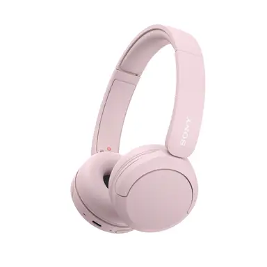 Sony WH-CH520 Draadloze Bluetooth-koptelefoon – tot 50 uur batterijduur met snellaadfunctie, on-ear stijl – roze