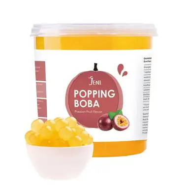 JENI Popping Boba Maracuja-Geschmack, 3,4 kg Gastronomiepackung