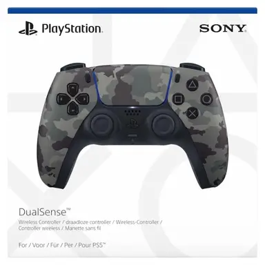 Sony Official PlayStation 5 - DualSense Wireless Controller - Grey Camouflage (PS5)