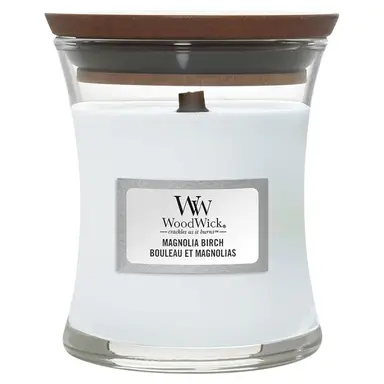 Woodwick Magnolia Birch Mini Hourglass Candle