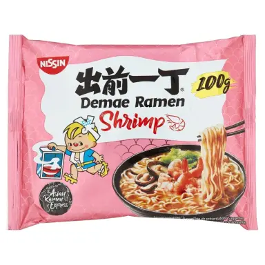 Nissin Instant Demae Ramen Nudeln Garnelen, 100g