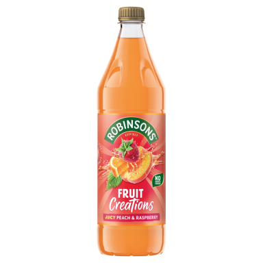 Robinsons Fruit Creations Delicious Peach & Raspberry 1 litre