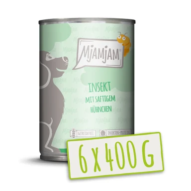 MjAMjAM - Insect met sappige kip 6 x 400 g