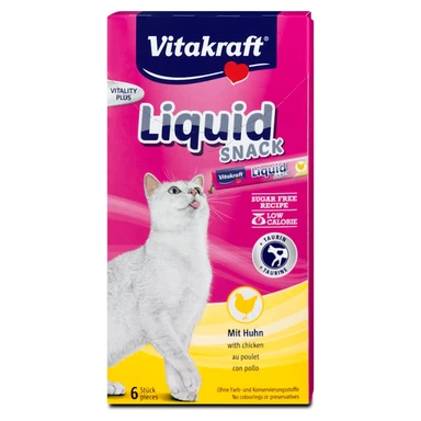 vitakraft - Cat Liquid-Snack Geflügel + Taurin 90g