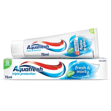 Aquafresh Fresh and Minty Toothpaste 75ml