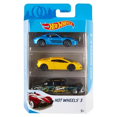 Hot Wheels gegoten voertuig 3-delige set assortiment - 1:64 schaal, metaal