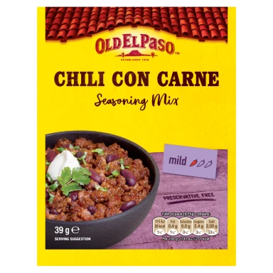 Old El Paso Chilli Con Carne Seasoning Mix 39g