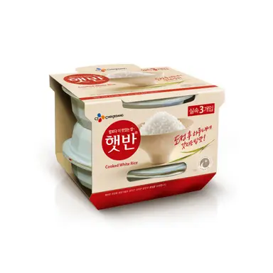 CJ Microwavable Cooked Rice (White) 210g x 3