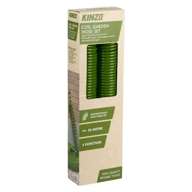 Kinzo Spiral Gartenschlauch Set 30m