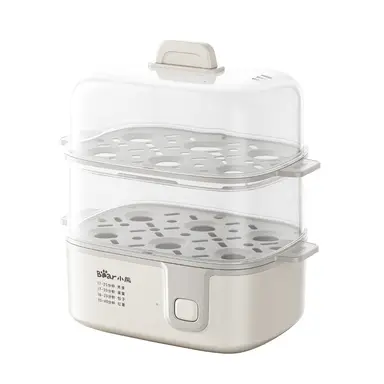 Bear Cuiseur à œufs, carré compact, grande capacité, cuisson longue, protection anti-surchauffe