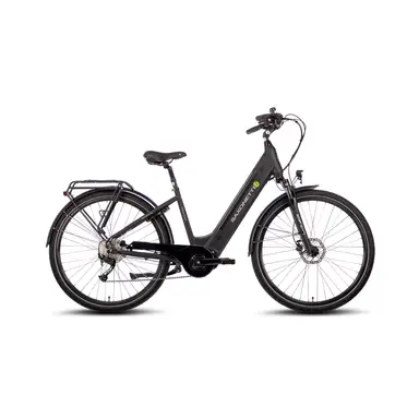 Saxonette E-City Bike – 2. Wahl, Gebrauchte Gabel, Mittelmotor, 9-Gang, Wave-Rahmen, Matt