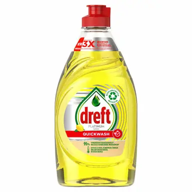 Dreft Platinum Quickwash Citroen Vloeibaar Afwasmiddel 350ml