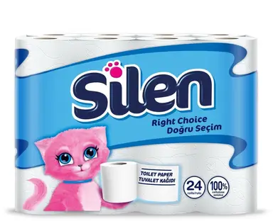 Silen toiletpapier 2-laags 24 rollen