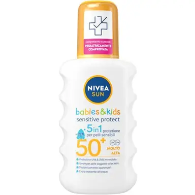 NIVEA Spray solaire Enfants Peaux Sensibles SPF 50+ - 200 ml