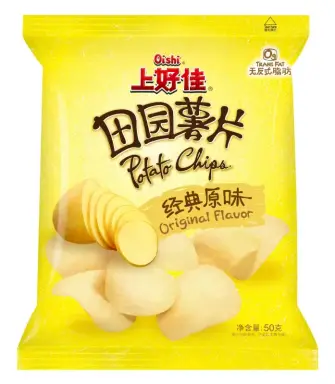 Potato Chips Original Flavor 50g 上好佳田园薯片-原味 50g