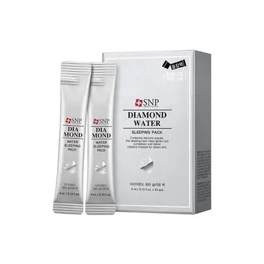 SNP Diamond Water Masques de nuit visage - 20 x 4 ml