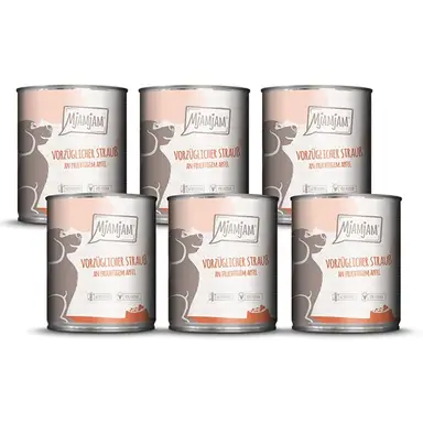 MjAMjAM - Exquise Struisvogel met Fruitige Appel 800 g x 6