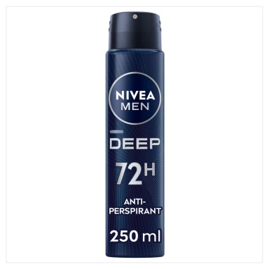 NIVEA Deep Black Carbon 72h Anti-perspirant Deodorant Spray 250ml