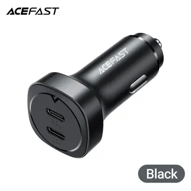 ACEFAST B2 72W Dual USB-C Car Charger - Black