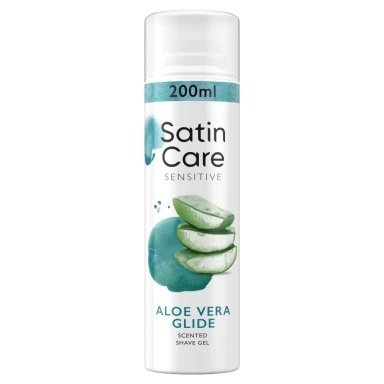 Gillette Venus Satin Care Women's Shave Gel, Aloe Vera Glide, 200ml