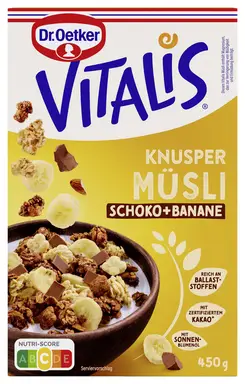 Oetker Vitalis Knusper Schoko&Banane 450 g