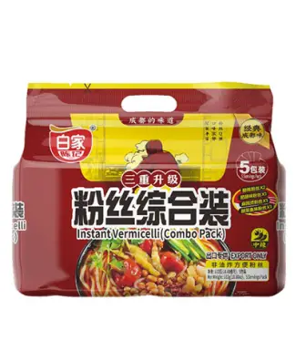 BJ Potato Vermicelli (5pcs) - Assorted 白家红薯粉丝-综合装(5pcs)538g