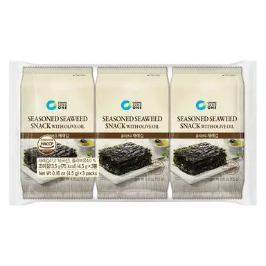 Chung Jung One CJW Zeewiersnack met olijfolie 4.5 g*3