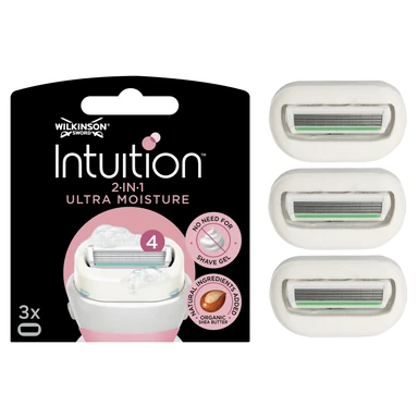 Wilkinson Sword Intuition 2-in-1 Ultra Moisture Blades 3 Pack