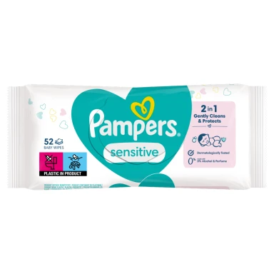 Pampers Sensitive Baby Wipes 52 Wipe