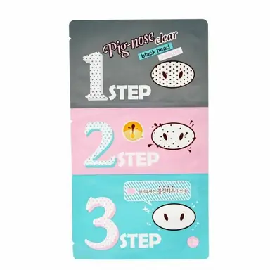 HOLIKA HOLIKA Pig-Nose - Patchs Nez Nettoyants Pores - Lot de 3 patchs