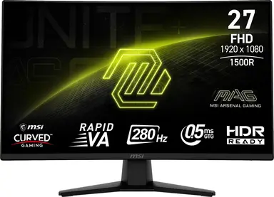 MSI MAG 274CXF écran plat de PC 68,6 cm (27") 1920 x 1080 pixels Full HD Noir