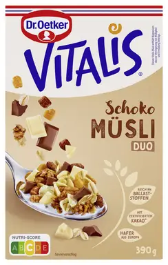 Dr. Oetker Vitalis Schoko Müsli Duo 390 g