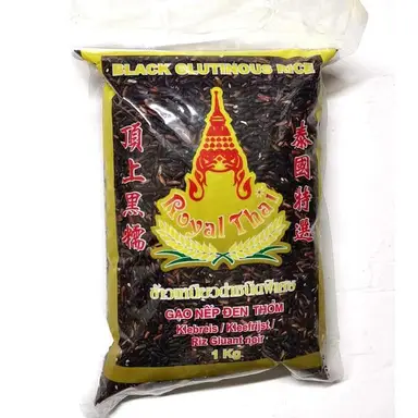 Royal Thai Riz gluant noir - 1 kg