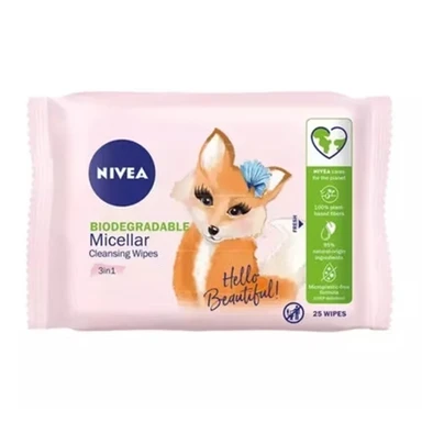 Nivea Micellair 3-in-1 Reinigingsdoekjes 25st (willekeurige verpakkingen)