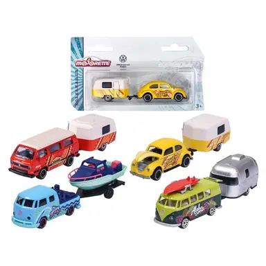 Majorette VW  Originals With Trailer Ass.