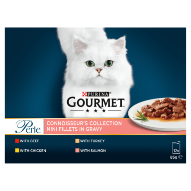 Gourmet Perle Connoisseur's Collection Mini Fillets in Gravy 12 x 85g