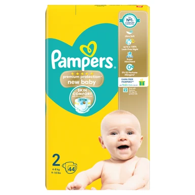 Pampers New Baby Premium Protection Nappies Size 2 44 Pack