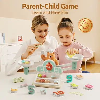 Topbright Jeu d’Équilibre Mathématique STEM Jouet pour 3-5 Ans Cadeau