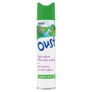 Oust Odour Eliminator Aerosol Air Freshener Spray, Outdoor Scent, 300ml