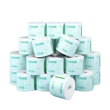 ochama x J.ZAO Toilet Paper 27 Rolls - 5 Ply Thick Toilet Tissue, Feather-like Soft, Gentle and Absorbent Paper Tissue, Home Essentials - Mega Pack 200g*27 rolls