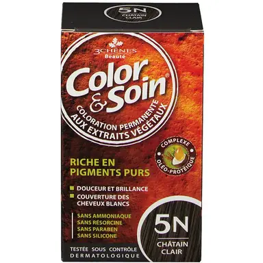 Les 3 Chenes Color & Soin 5N - Lichte Kastanje 135 ml