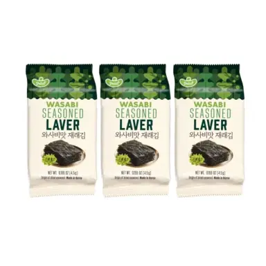 Delief Wasabi Seasoned Laver 4.5g x 3