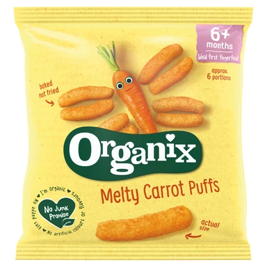 Organix Crunchy Carrot Sticks 6+ Months 20g