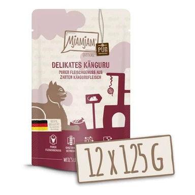 MjAMjAM - Quetschie - Pure vleesfestijn - Pure heerlijke kangoeroe 12 x 125 g