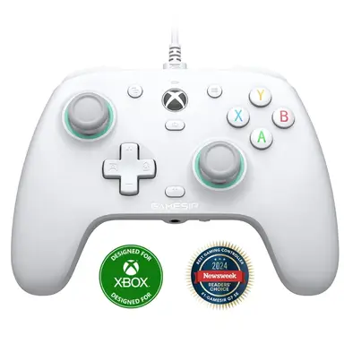 GameSir G7 SE Wired Gaming Controller for Xbox Series X|S, Xbox One, Windows 10/11, PC Controller, Gamepad with Hall Effect Sticks and 3.5mm Audio Jack (White)