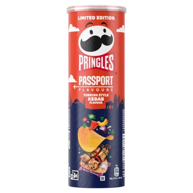 Pringles Passport Flavours Hartige Snack met Smaak van Kebab Limited Edition 165 g