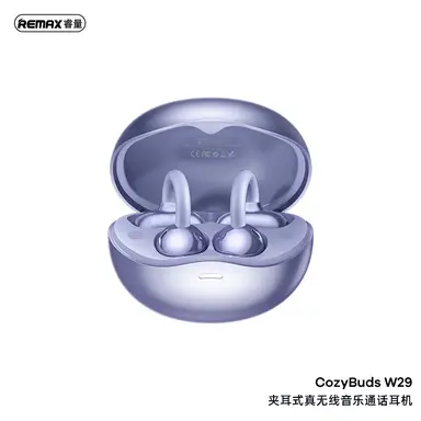 REMAX Cozybuds W29 Clip-On Wireless Earbuds - Blue